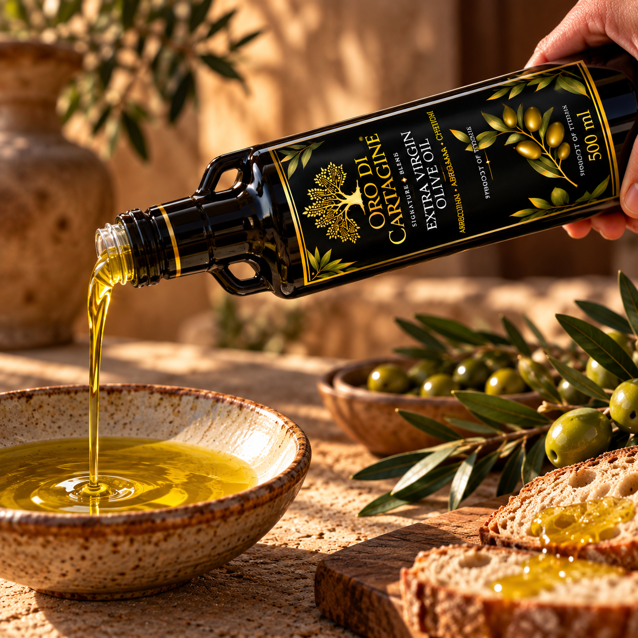 Oro Di Cartagine® Signature Blend Extra Virgin Olive Oil – 500 ml - Image 4